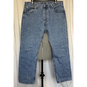LEVI’S 501 Straight Leg Button Fly Jeans Men’s 34x28 Blue 100% Cotton 00501-0193
